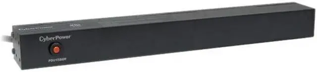 Alt view image 2 of 2 - CyberPower PDU15B8R Basic 1U 120V 15A 15 ft. 8-Outlet Power Distribution Unit