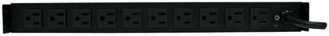 Alt view image 3 of 5 - CyberPower RKBS15S2F10R 15 ft. Total: 12 (2 x Front, 10 x Rear) Outlets 3600 J Surge Suppressor