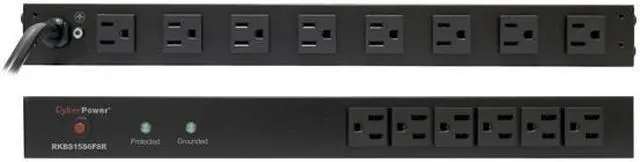 Alt view image 2 of 2 - CyberPower RKBS15S6F8R 15 ft. 14 Outlets 3600 J Surge Suppressor