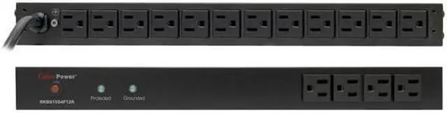 Alt view image 2 of 2 - CyberPower RKBS15S4F12R 15 ft. 16 Outlets 3600 J Surge Suppressor