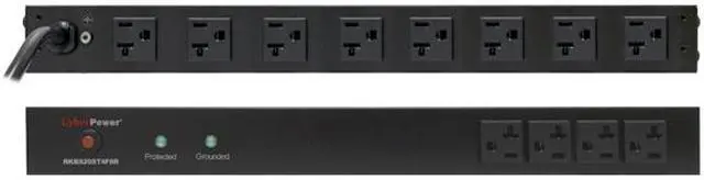 Alt view image 2 of 2 - CyberPower RKBS20ST4F8R 15 ft. 12 (4 x Front + 8 x Rear) Outlets 1,800 J Surge Suppressor