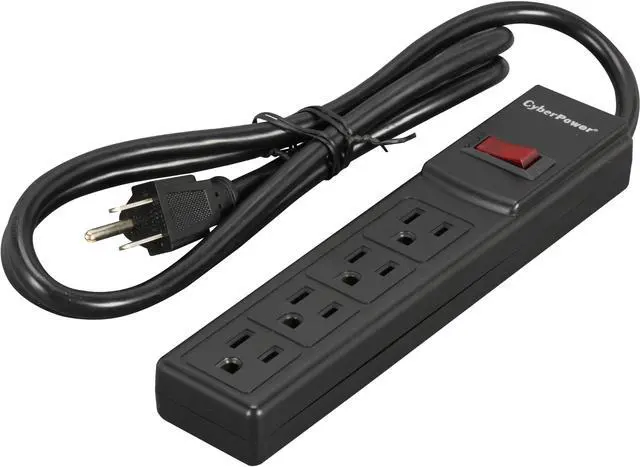 Main image of CyberPower CSB404 4 Feet 4 Outlets 450 joule Surge Suppressor