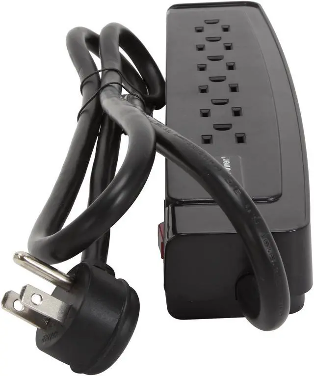 Alt view image 3 of 6 - CyberPower CSP604T 4 Feet 6 Outlets 1350 joules Surge Suppressor