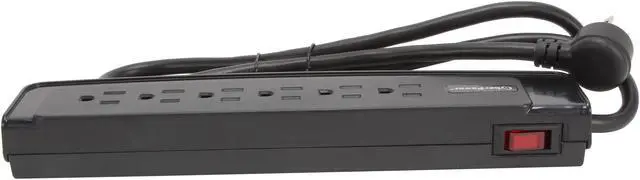 Alt view image 4 of 6 - CyberPower CSP604T 4 Feet 6 Outlets 1350 joules Surge Suppressor