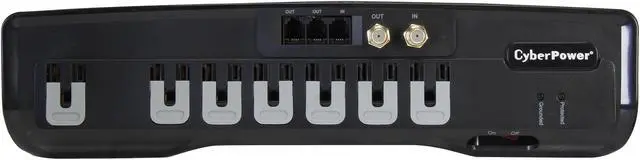 Alt view image 4 of 5 - CyberPower CSHT706TC 6 Feet, 7 Outlets. 1950 Joules Surge Suppressor