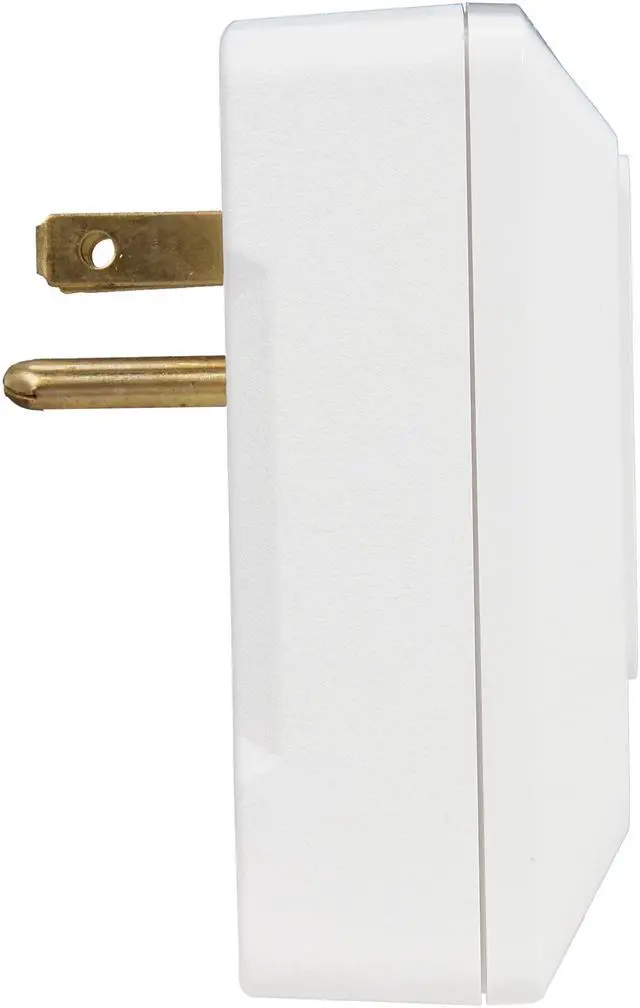 Alt view image 3 of 6 - CyberPower CSB100W Wall Mount 1 Outlet 900 joule Essential Surge Protection
