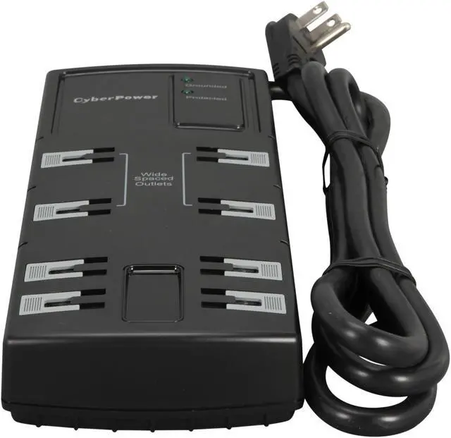 Alt view image 2 of 6 - CyberPower CSB806 6 Feet 8 Outlets 1,800 Joules Surge Suppressor