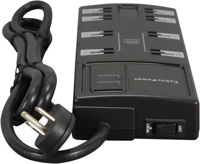 Alt view image 4 of 6 - CyberPower CSB806 6 Feet 8 Outlets 1,800 Joules Surge Suppressor