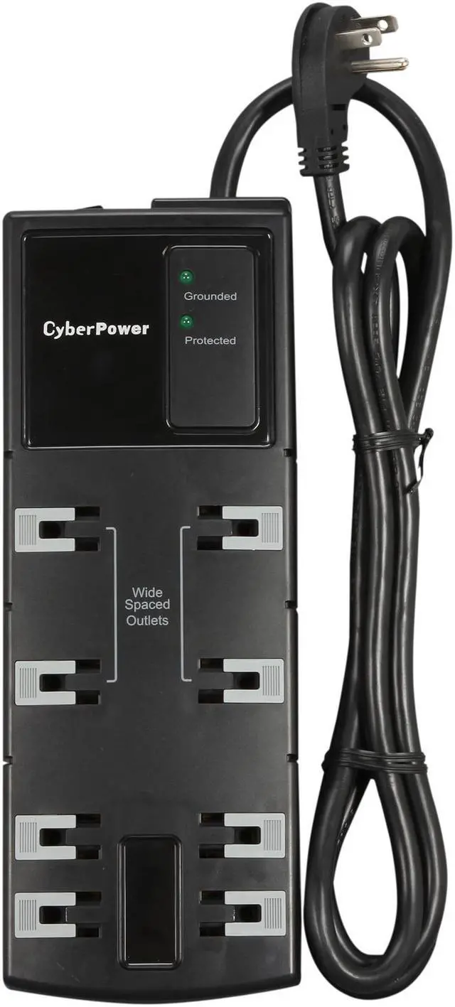 Alt view image 5 of 6 - CyberPower CSB806 6 Feet 8 Outlets 1,800 Joules Surge Suppressor