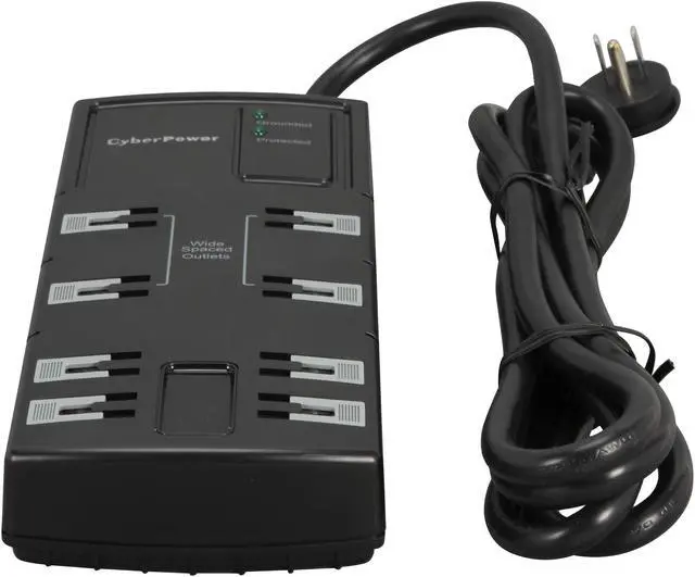 Alt view image 2 of 6 - CyberPower CSB808 8 Feet, 8 Outlets, 1800 Joules Surge Suppressor