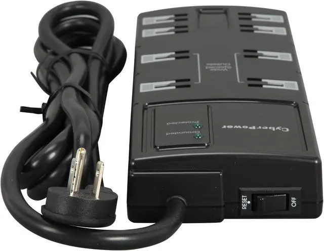 Alt view image 4 of 6 - CyberPower CSB808 8 Feet, 8 Outlets, 1800 Joules Surge Suppressor