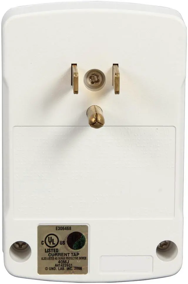 Alt view image 3 of 5 - CyberPower CSP100TW 1 Outlets 900 Joules Surge Suppressor