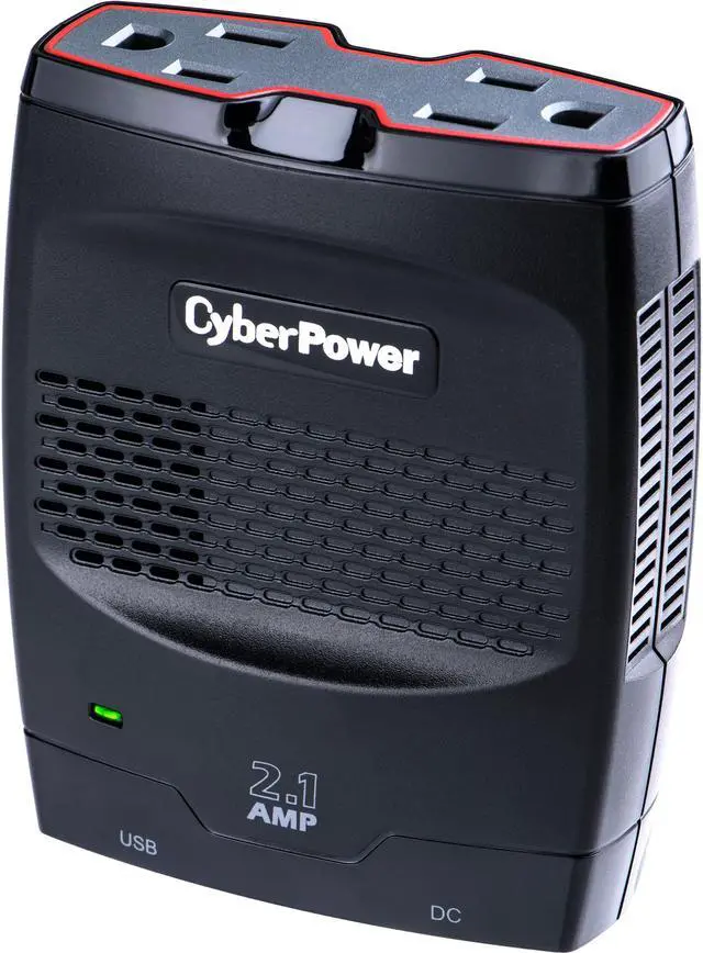 Main image of CyberPower CPS175SURC1 Mobile Power Inverter 175W with 2.1A USB Charger - Slim Line Design