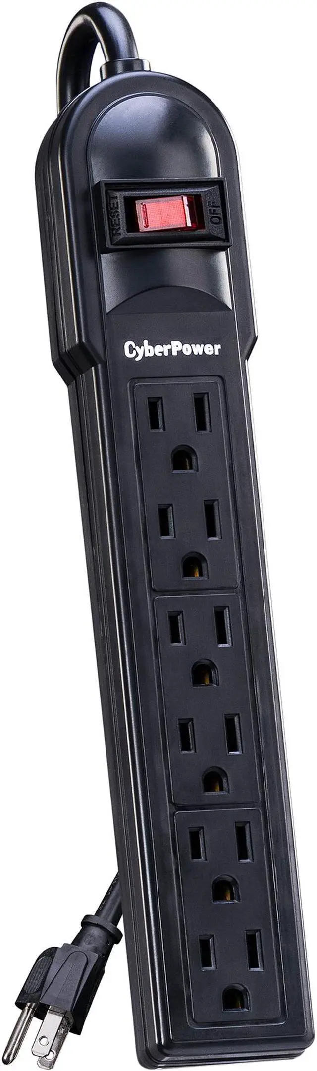 Alt view image 2 of 4 - CyberPower CSB6012 12 Feet 6 Outlets 1200 Joules Surge Protector