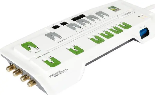 Main image of 8 Feet 12 Outlets 4350 Joules Home Office Surge Protector (RF-PCS12ES), manufactured and warranted by CyberPower