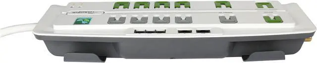 Alt view image 5 of 7 - 8 Feet 12 Outlets 4350 Joules Home Office Surge Protector (RF-PCS12ES), manufactured and warranted by CyberPower