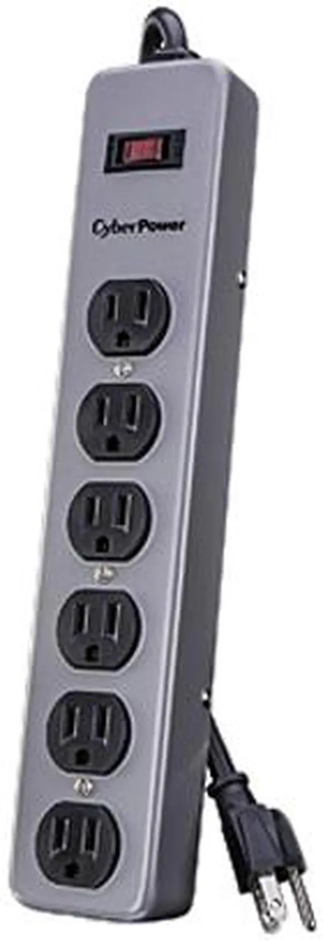 Alt view image 2 of 2 - CyberPower B608MGY 6 Outlets Power Strip 125V Input Voltage 8 ft. Cord Length