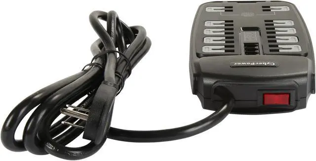 Alt view image 5 of 7 - CyberPower 10 Outlets 2850 Joules 8 Feet Cord Surge Protector P1008T