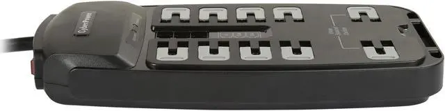 Alt view image 6 of 7 - CyberPower 10 Outlets 2850 Joules 8 Feet Cord Surge Protector P1008T