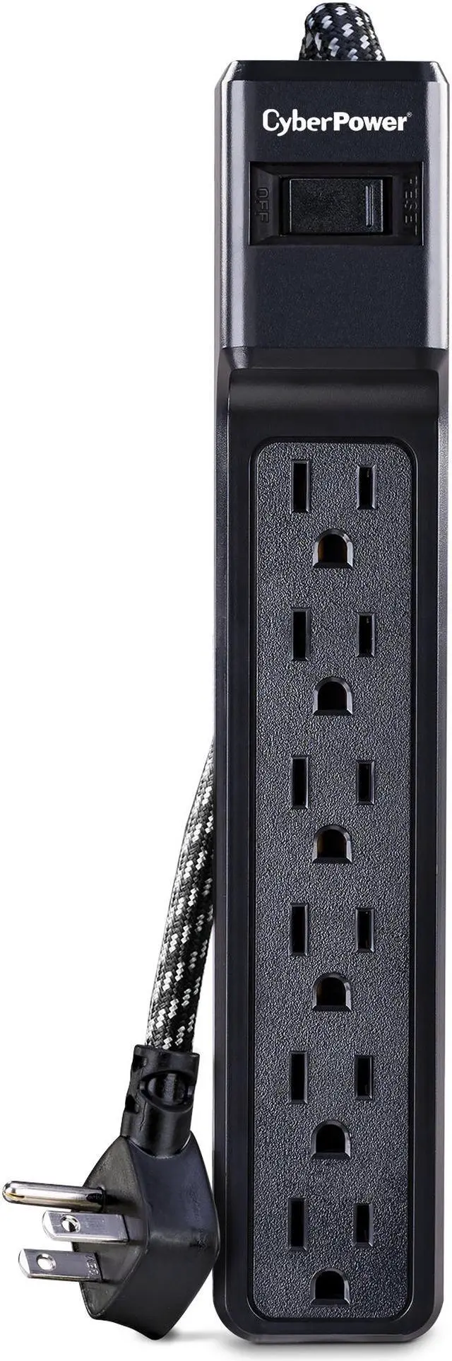 Main image of CyberPower B608B Essential Surge Protector - 8 ft (2.4 m) - 6 Outlet - 500 J Surge Protection