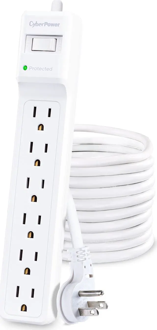 Alt view image 2 of 4 - CyberPower B625 - 25 ft Cable - 6 Outlets - Surge Protectors