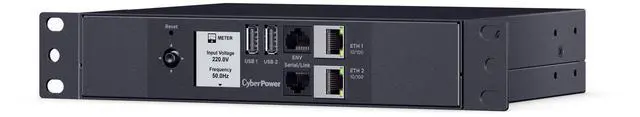 Alt view image 2 of 9 - CyberPower PDU42014 Single Phase 100 - 240 VAC Switched, 10 ft, IEC-320 C20, SNMP