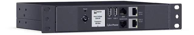 Alt view image 3 of 9 - CyberPower PDU42014 Single Phase 100 - 240 VAC Switched, 10 ft, IEC-320 C20, SNMP