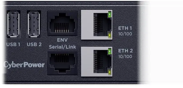 Alt view image 8 of 9 - CyberPower PDU42014 Single Phase 100 - 240 VAC Switched, 10 ft, IEC-320 C20, SNMP
