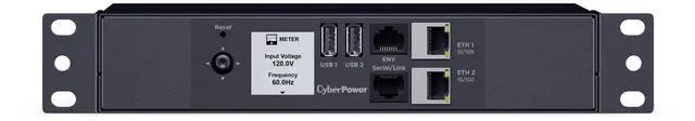 Main image of CyberPower PDU42011 Single Phase 100 - 120 VAC 15A Switched, 10 ft, NEMA 5-15P, SNMP