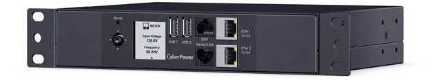 Alt view image 2 of 9 - CyberPower PDU42011 Single Phase 100 - 120 VAC 15A Switched, 10 ft, NEMA 5-15P, SNMP