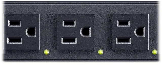 Alt view image 8 of 9 - CyberPower PDU42011 Single Phase 100 - 120 VAC 15A Switched, 10 ft, NEMA 5-15P, SNMP