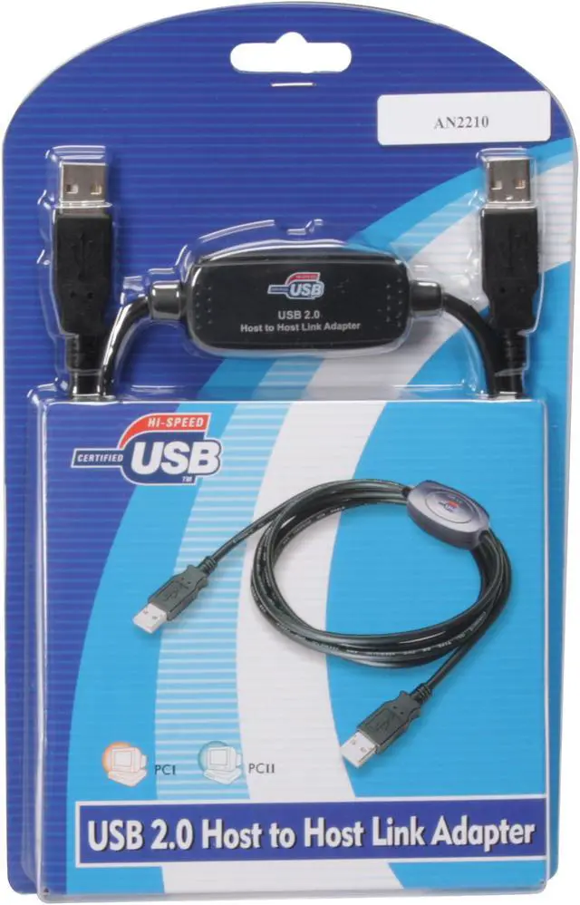Alt view image 4 of 4 - GWC AN2210 Black USB 2.0 Host to Host Link Adapter