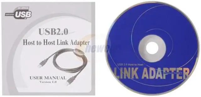 Alt view image 3 of 4 - GWC AN2210 Black USB 2.0 Host to Host Link Adapter