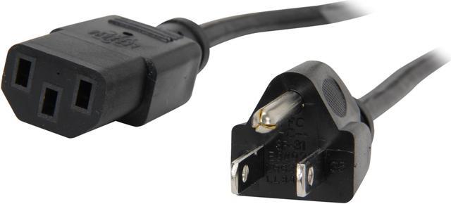 Main image of GWC Model ZP1AAA-AH 4 ft. Computer Power Cord (NEMA 5-15P to IEC-320-C13 Black SVT 18/3)