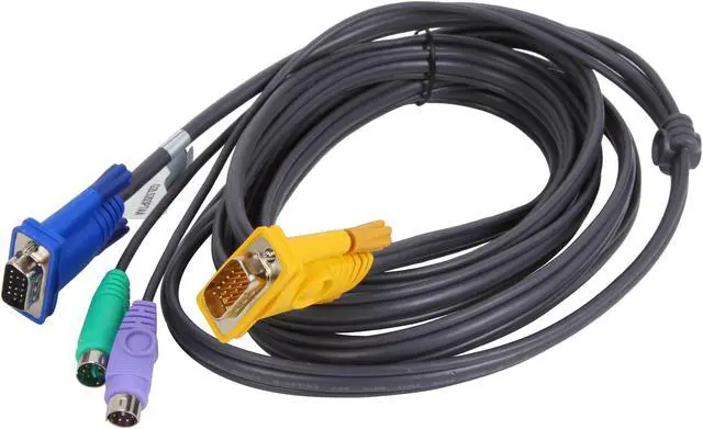Alt view image 2 of 3 - IOGEAR 10 ft. PS/2 KVM Cable G2L5203PTAA