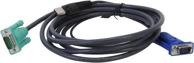 Alt view image 2 of 3 - IOGEAR 10 ft. USB KVM Cable G2L5203UTAA