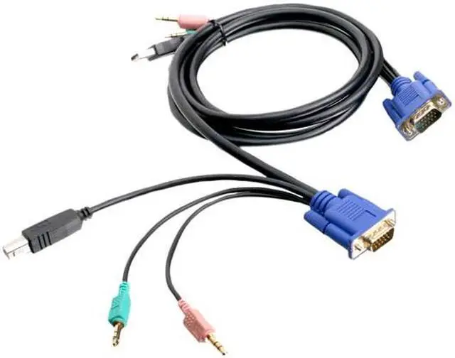 Main image of IOGEAR 6 ft. VGA USB Audio / Mic KVM Cable G2L5102U