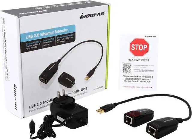 Alt view image 5 of 5 - IOGEAR GUCE62 USB 2.0 BoostLinq Ethernet Adapter