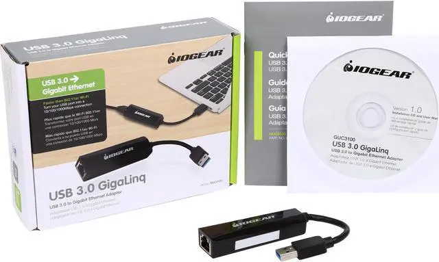 Alt view image 6 of 6 - IOGEAR GUC3100 USB 3.0 GigaLinq - Gigabit Ethernet Adapter over USB