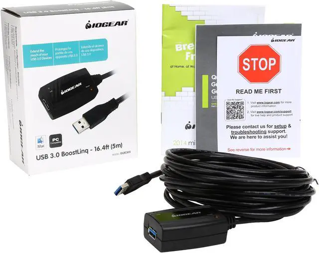 Alt view image 3 of 3 - IOGEAR GUE305 Black USB 3.0 BoostLinq