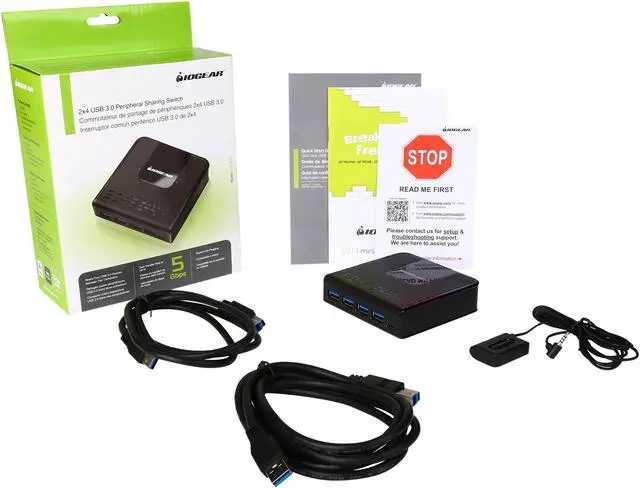Alt view image 6 of 6 - IOGEAR GUS432 4x2 USB 3.0 Sharing Switch