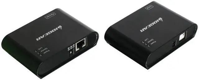 Alt view image 2 of 3 - IOGEAR GUCE64 USB 2.0 4-Port BoostLinq Ethernet - 164ft, 4-Port USB Extender over Cat5/Cat5e/Cat6 Ethernet Cable