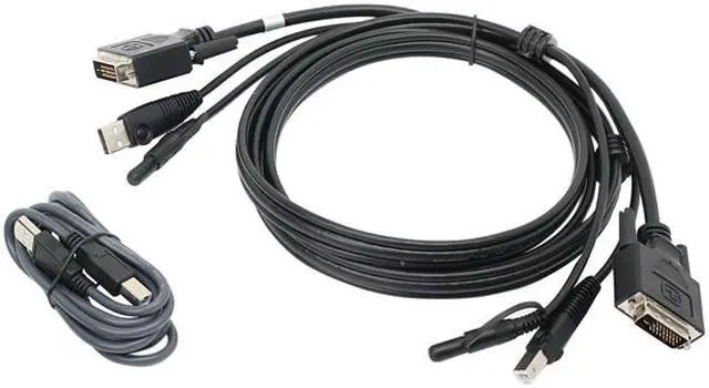 Alt view image 2 of 2 - IOGEAR 6 Ft. DVI, USB KVM Cable Kit with Audio (TAA)