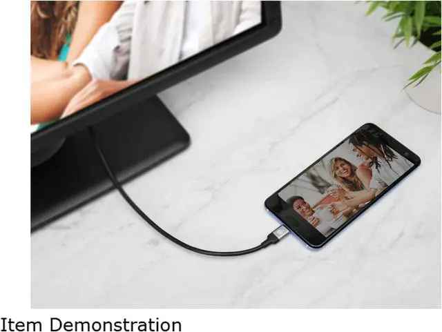 Alt view image 5 of 6 - IOGEAR G2LU3CDP22 USB-C to DisplayPort 8K Cable, 6.6 ft. (2m)