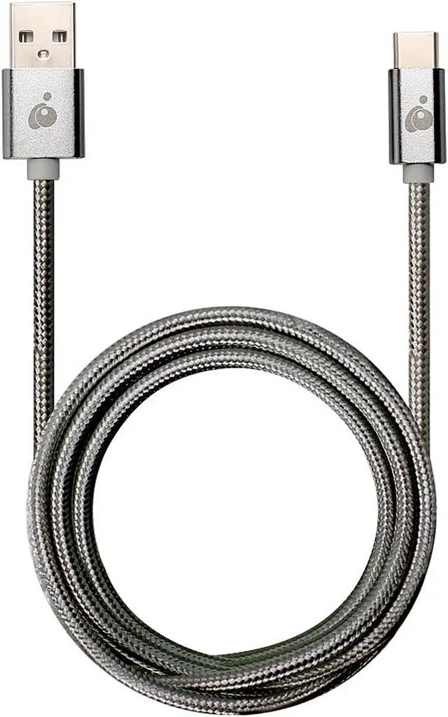 Main image of IOGEAR G2LU3CAM01-GY 3.28 ft. (1m) Gray 3.28 ft. (1m) Charge & Sync Pro - USB-C to USB-A Cable
