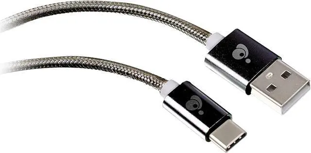 Alt view image 2 of 2 - IOGEAR G2LU3CAM01-GY 3.28 ft. (1m) Gray 3.28 ft. (1m) Charge & Sync Pro - USB-C to USB-A Cable