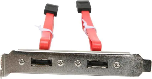 Alt view image 2 of 3 - KINGWIN ESAC-02 1.3 ft. eSATA PCI Bracket cable