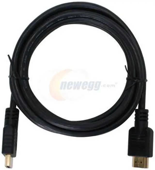 Alt view image 2 of 3 - KINGWIN HDMIC-01 6 ft. Black HDMI Male to HDMI Male Cable