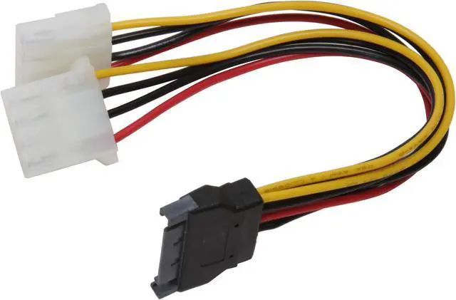 Alt view image 2 of 3 - KINGWIN SAC-05 8 in. SATA Power Adapter Cable