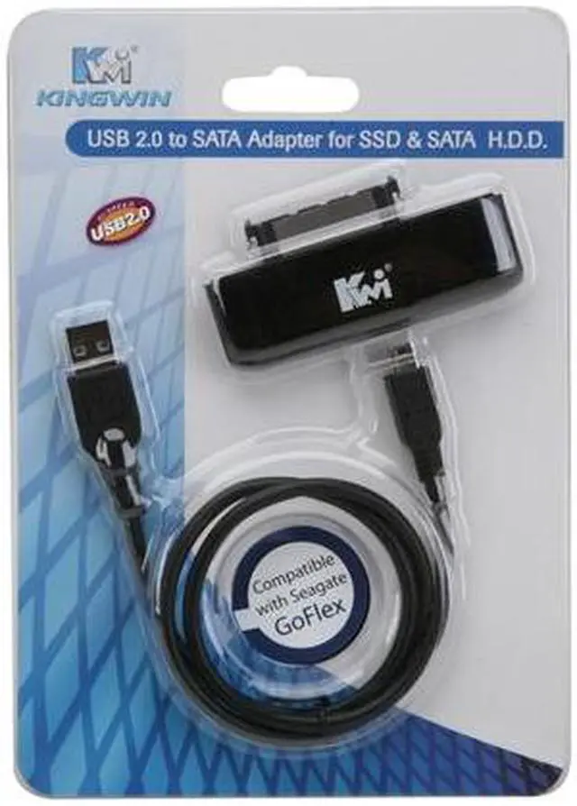 Alt view image 6 of 6 - KINGWIN ADP-09 USB 2.0 to SSD & SATA adapter
